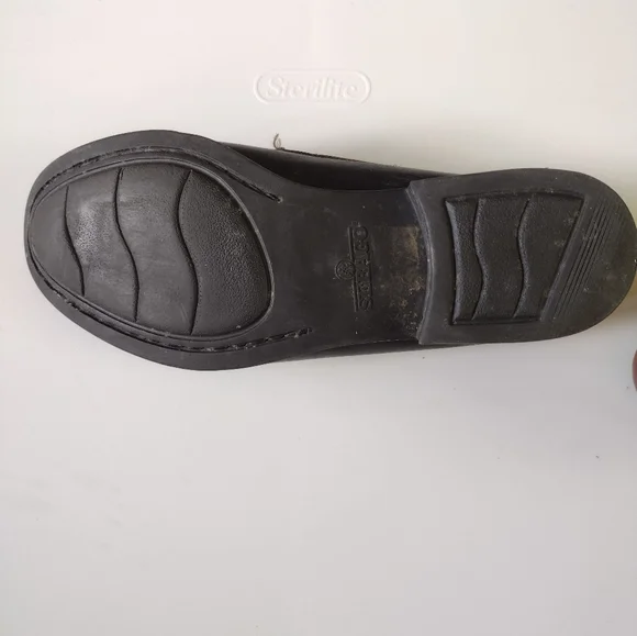 COPY - Sebago Leather Loafers, hand stiched, blk/D Brown, L/7W - Picture 9 of 10